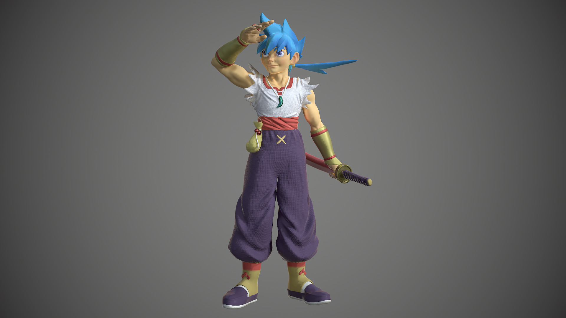 Ryu Breath of Fire 4 3D model_6