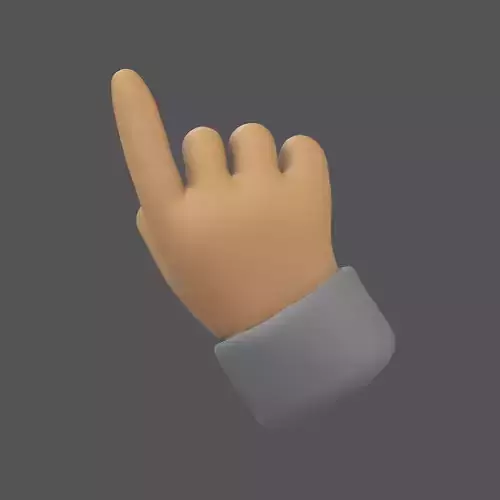 Hand Finger Pointing Icon v1 003