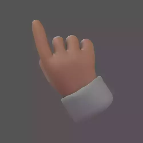 Hand Finger Pointing Icon v1 004