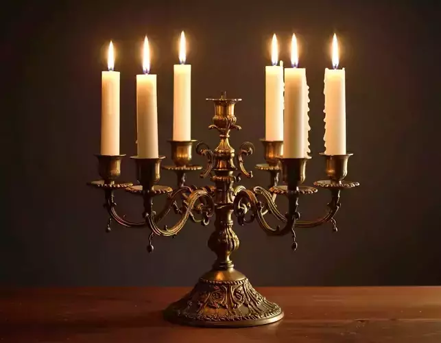 Realistic candlestick