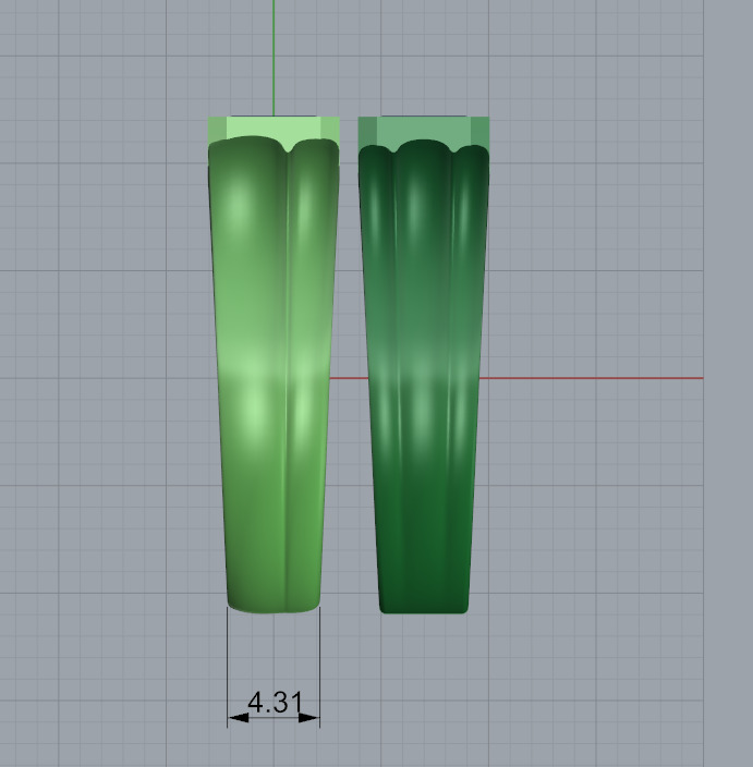 Men Ring two versions of shank                           2 Rings 3D print model_3