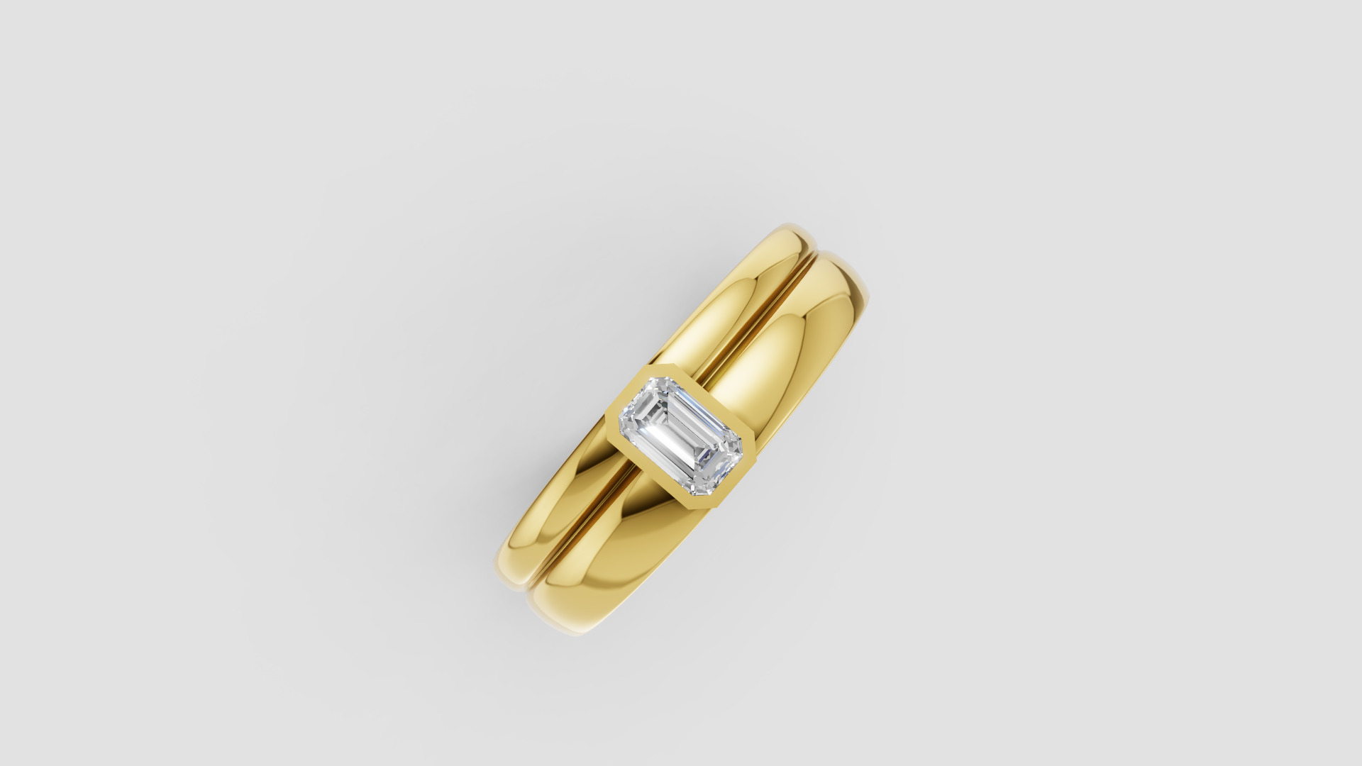 Men Ring two versions of shank                           2 Rings 3D print model_13