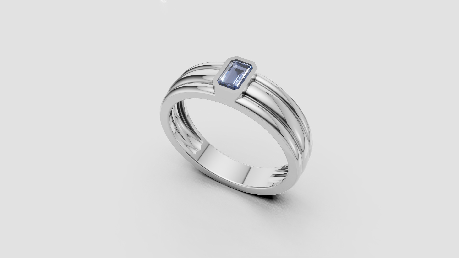 Men Ring two versions of shank                           2 Rings 3D print model_28