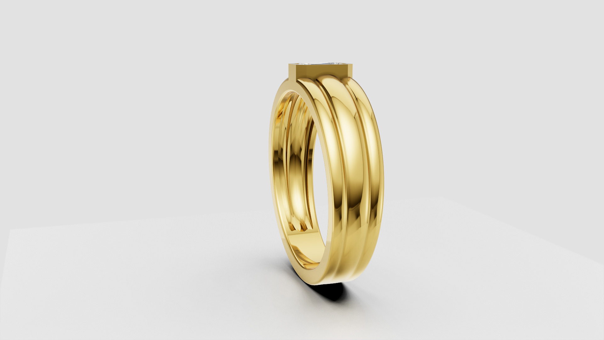 Men Ring two versions of shank                           2 Rings 3D print model_23