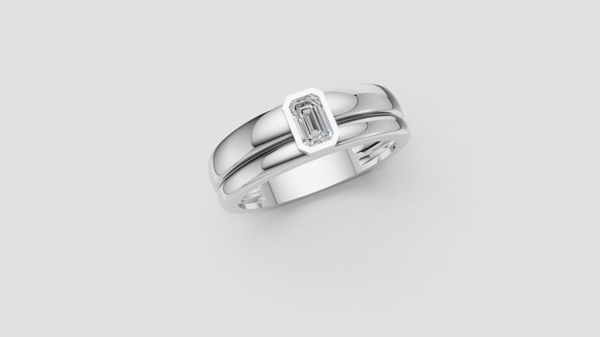Men Ring two versions of shank                           2 Rings 3D print model_20