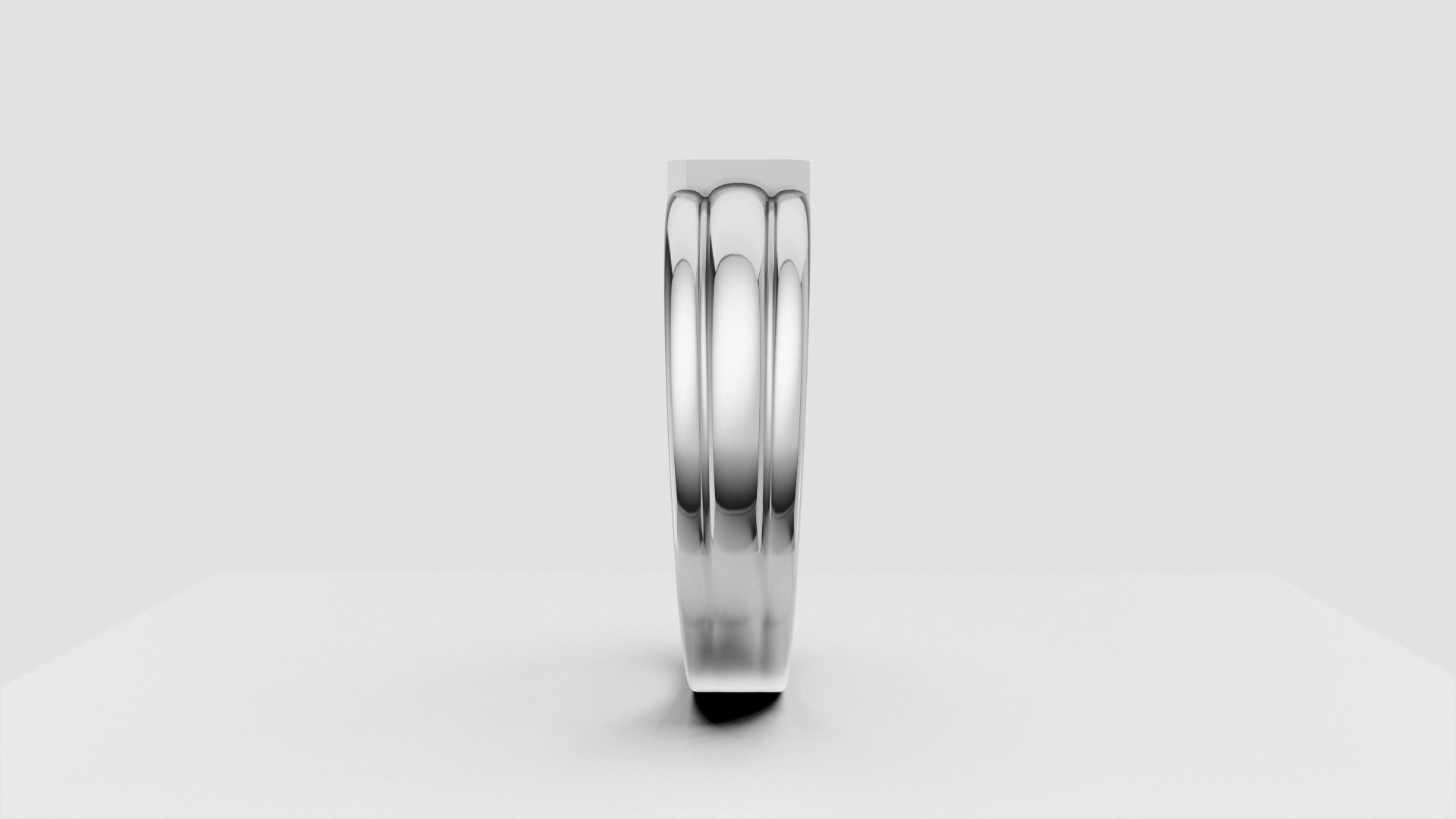 Men Ring two versions of shank                           2 Rings 3D print model_7