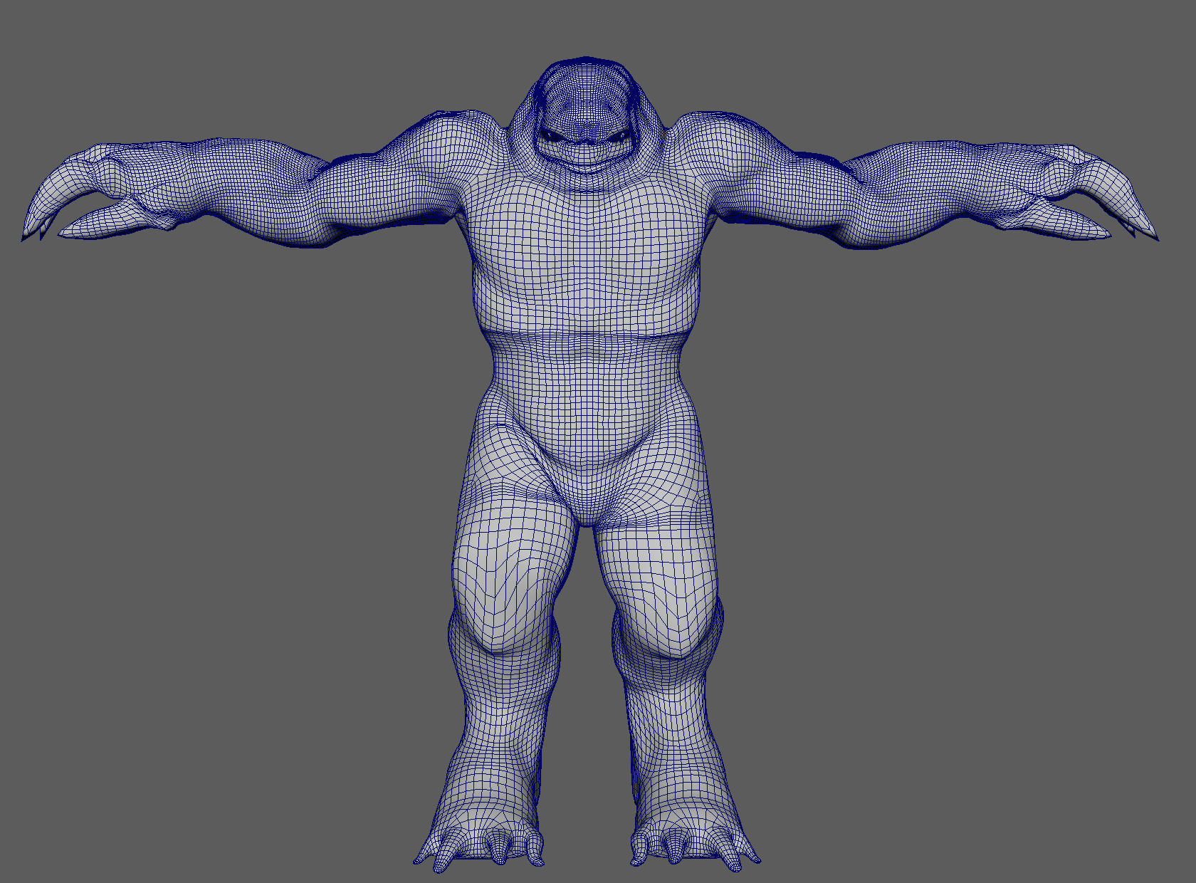 Juggernaut Demon Low-poly 3D model_8