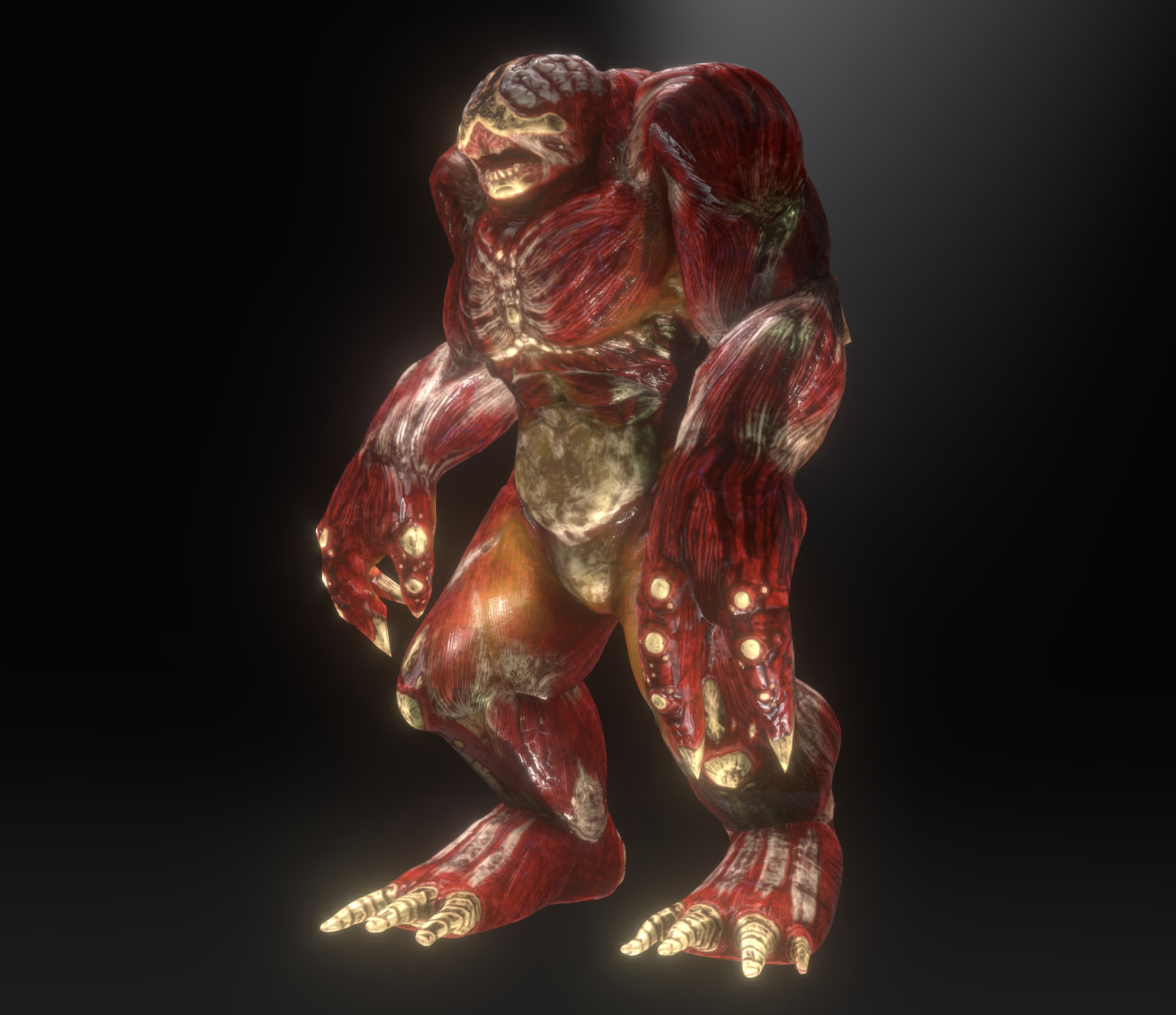 Juggernaut Demon Low-poly 3D model_3