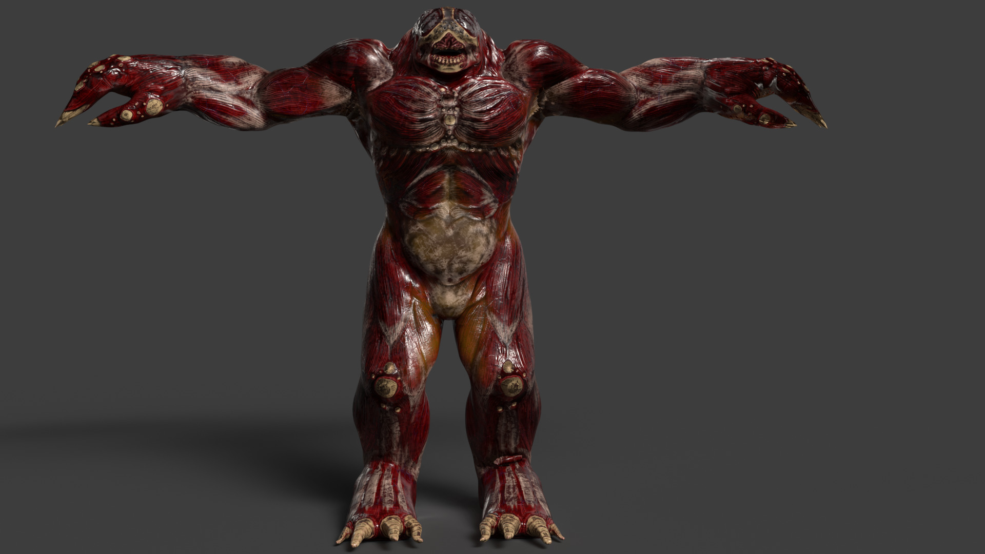 Juggernaut Demon Low-poly 3D model_5