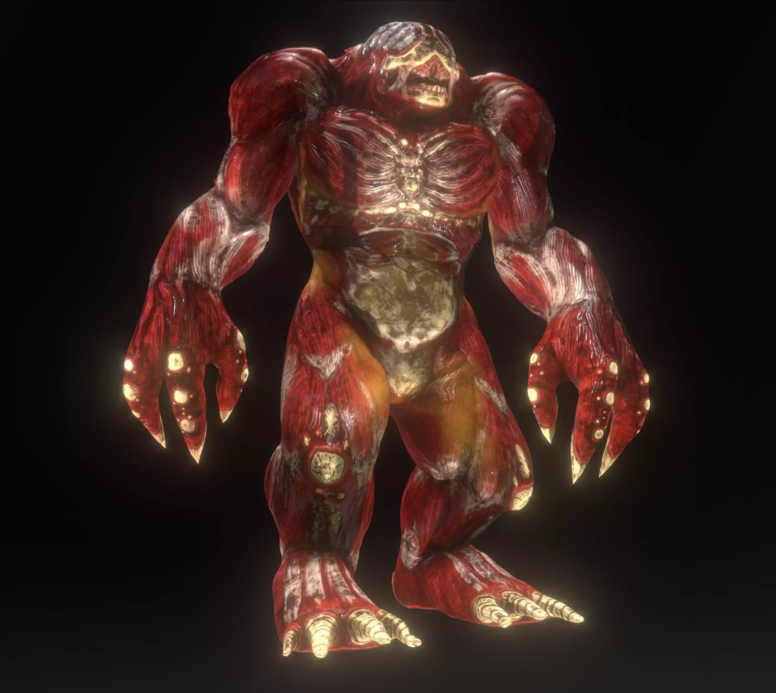 Juggernaut Demon Low-poly 3D model_0