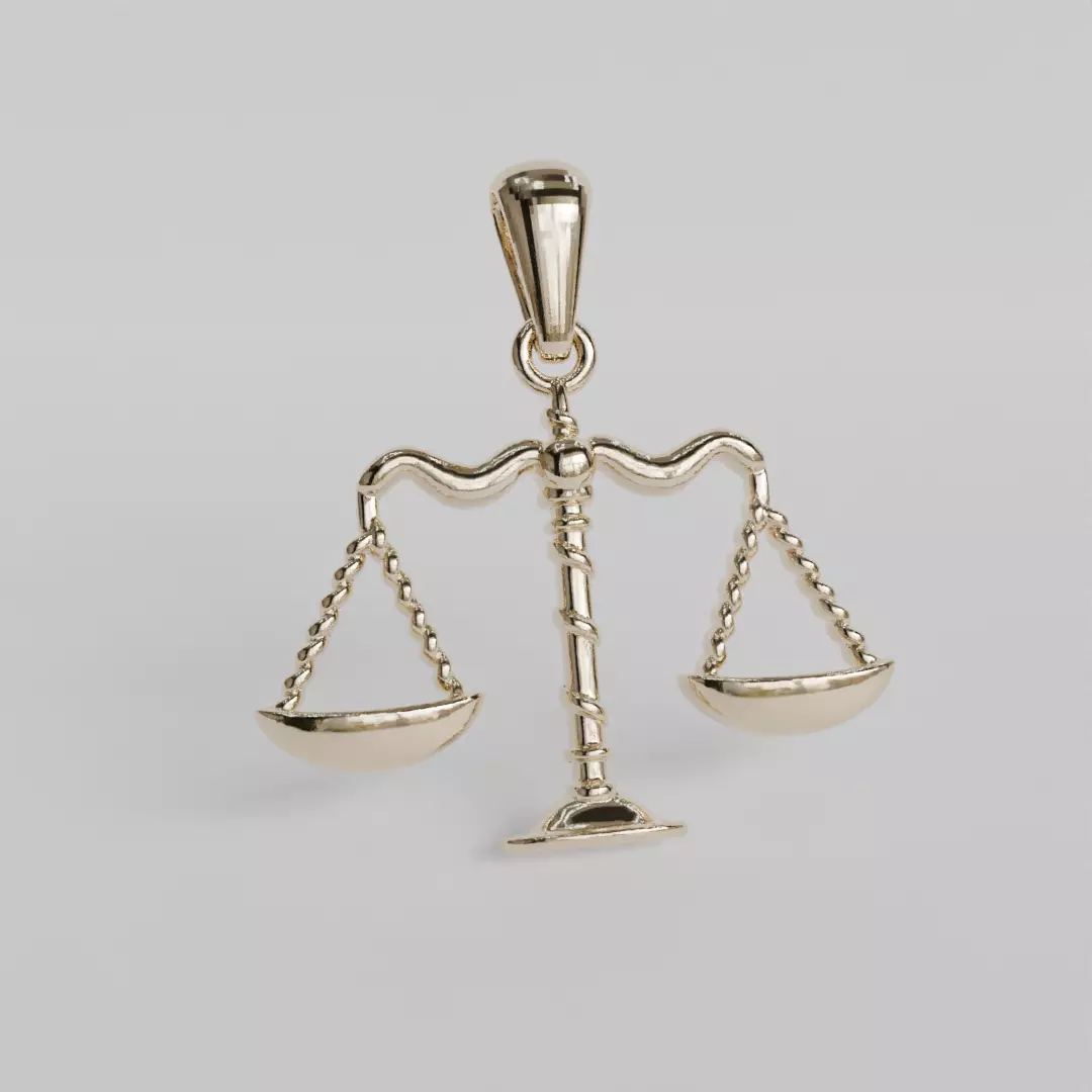 scale pendant 3D print model