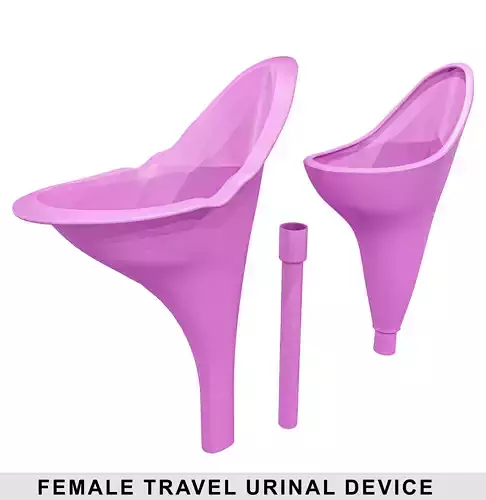 Female Travel Urinal Funnel Low-poly 3D model