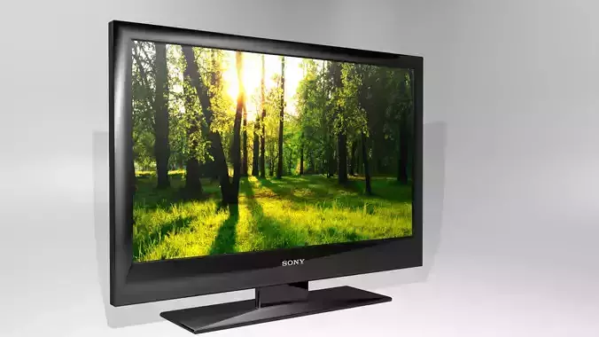 LCD tv 3D model