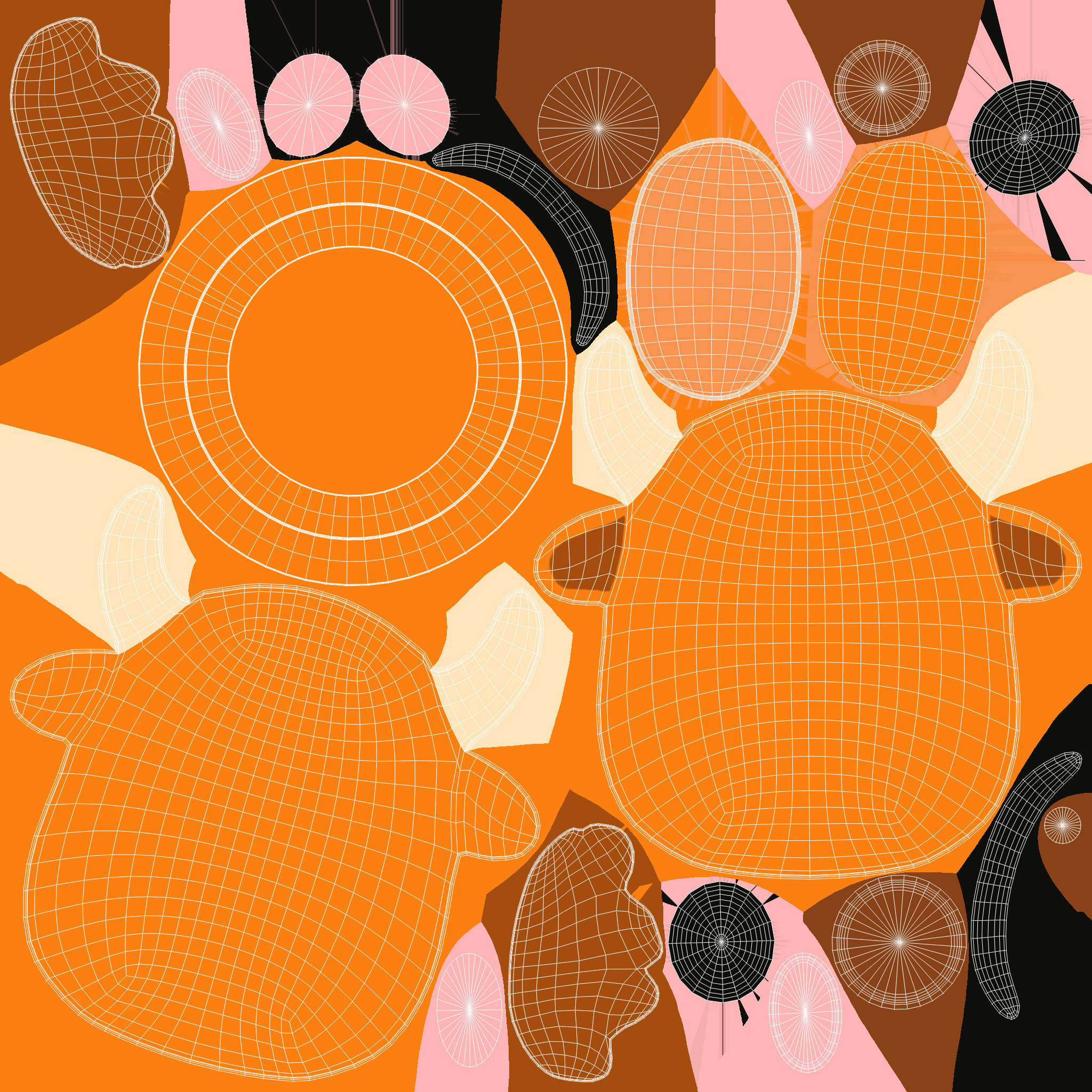 Cow Paper Headband  Low-poly 3D model_5