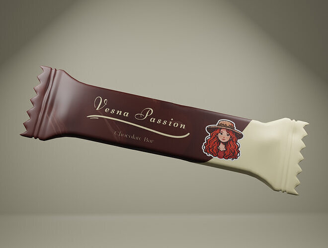 Chocolate Bar Low-poly 3D model