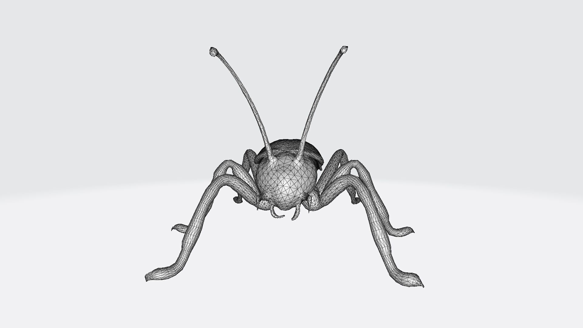 3d Render Steampunk Grasshopper Robot 3D model_9