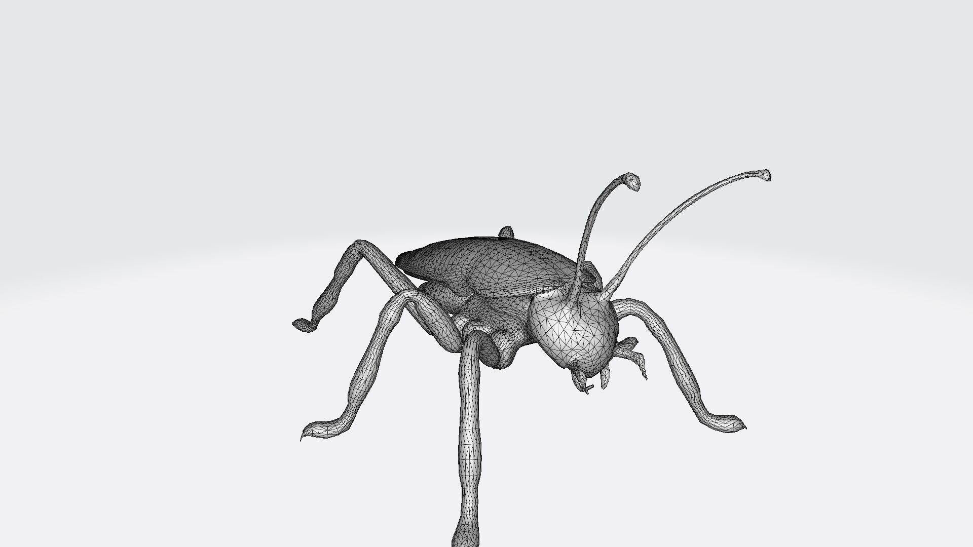 3d Render Steampunk Grasshopper Robot 3D model_8