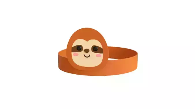 Sloth Paper Headband
