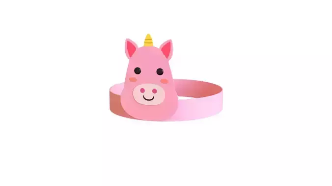 Unicorn Paper Headband