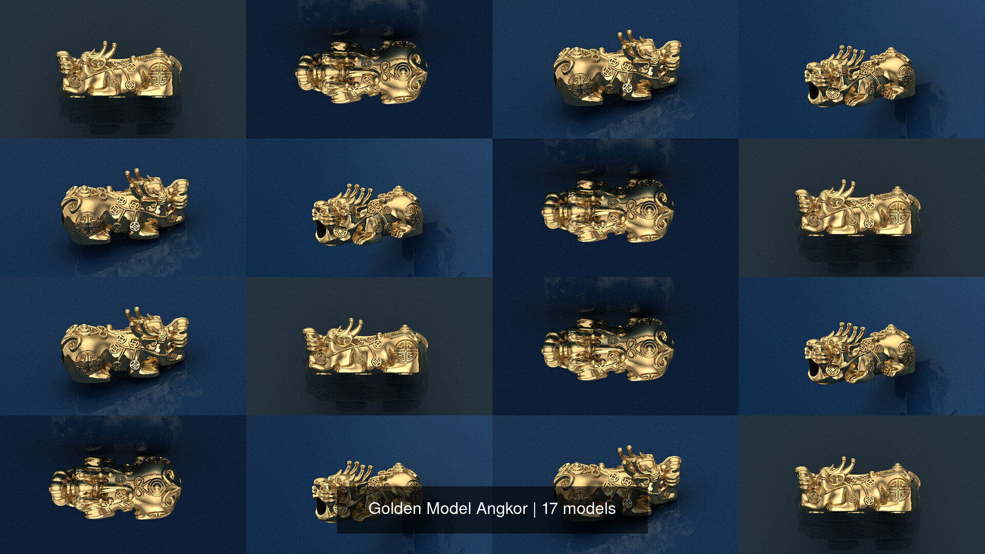 Golden Model Angkor 3D Model Collection_5