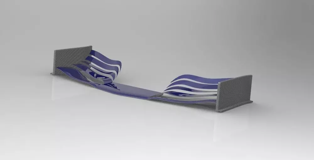 Redbull F1 Rb-16 Front Wing 3D model_0