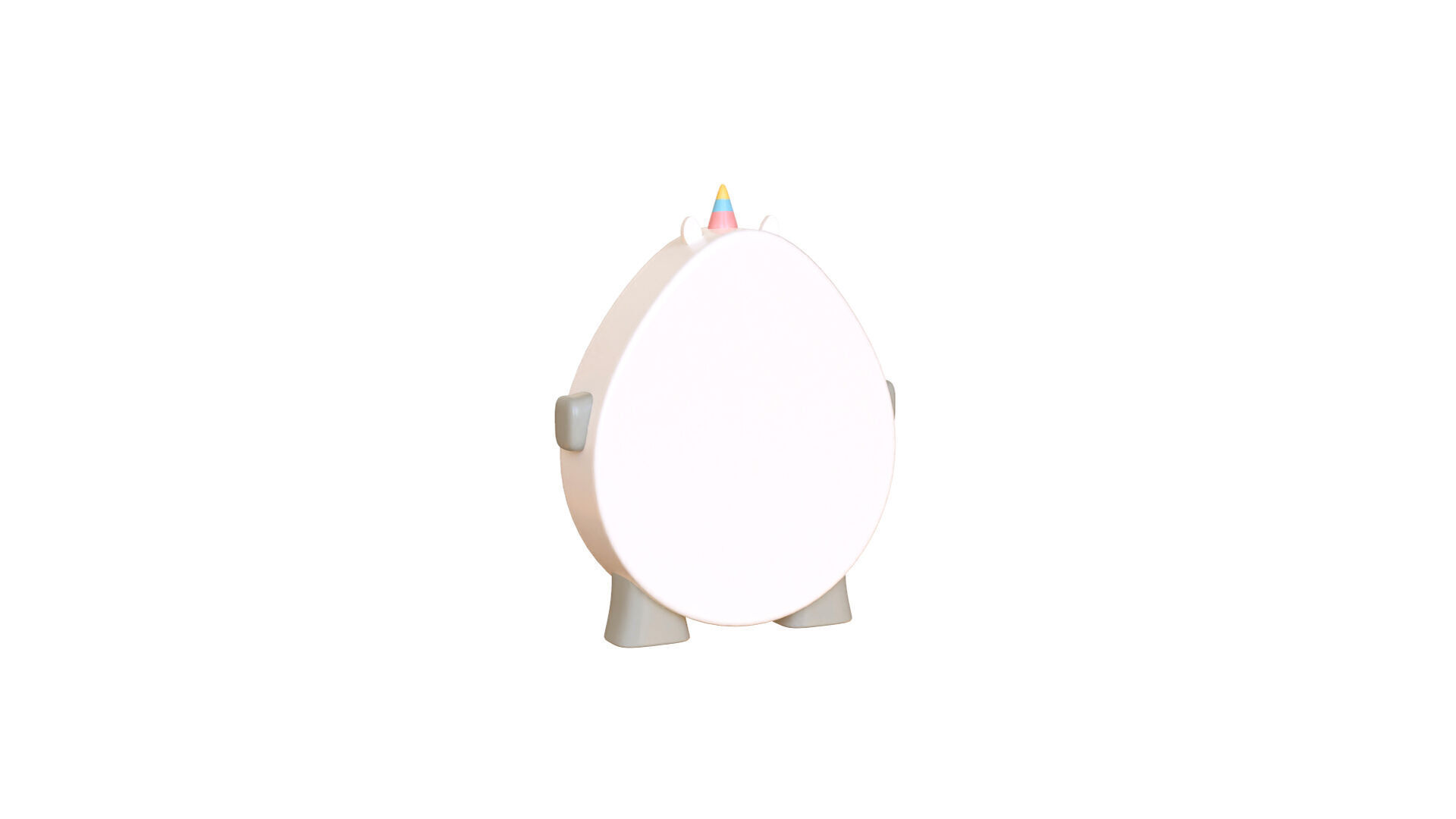 Unicorn Clock  Low-poly 3D model_2
