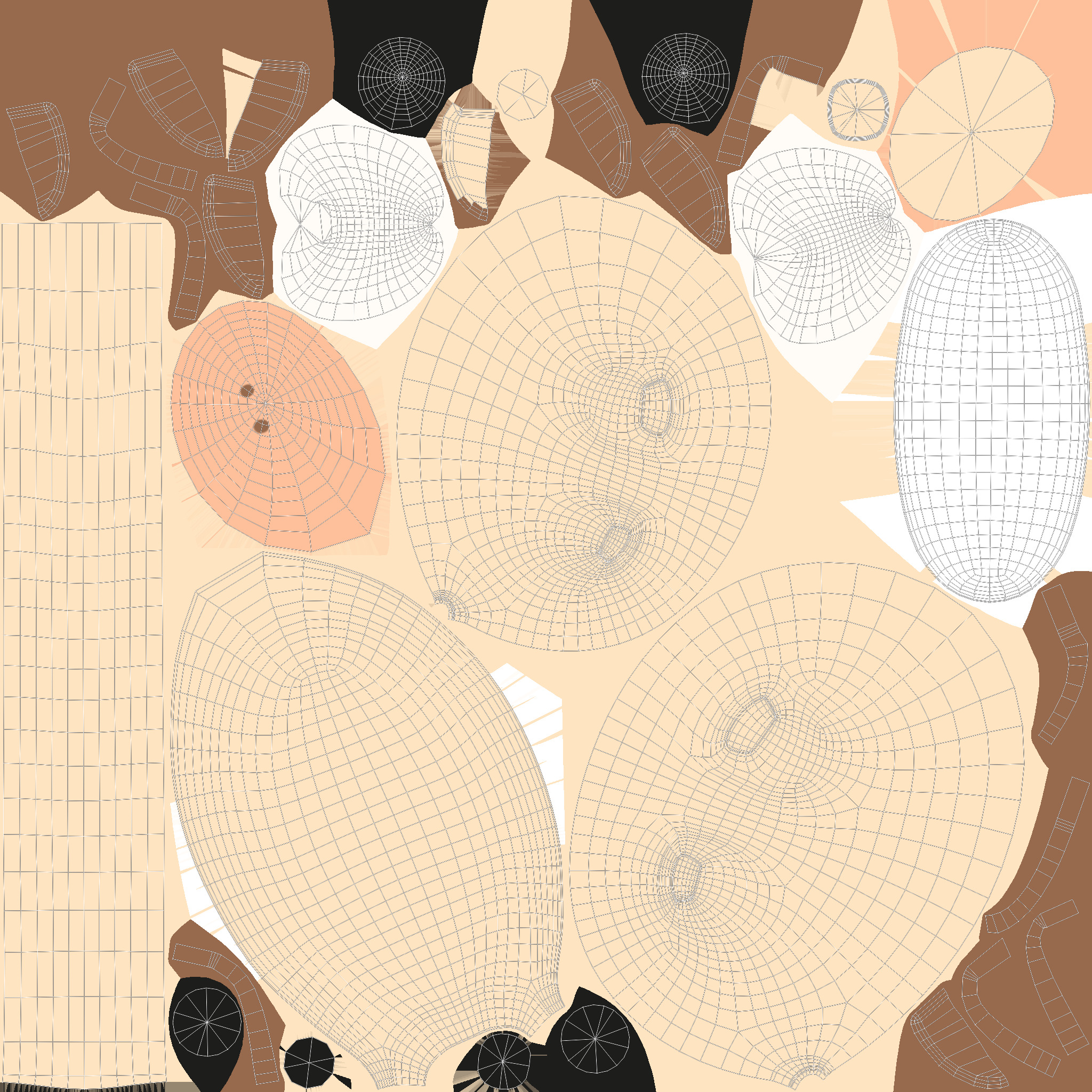 Cow Desk Lamp Low-poly 3D model_5