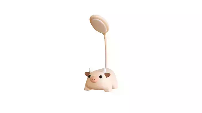 Cow Desk Lamp Low-poly 3D model