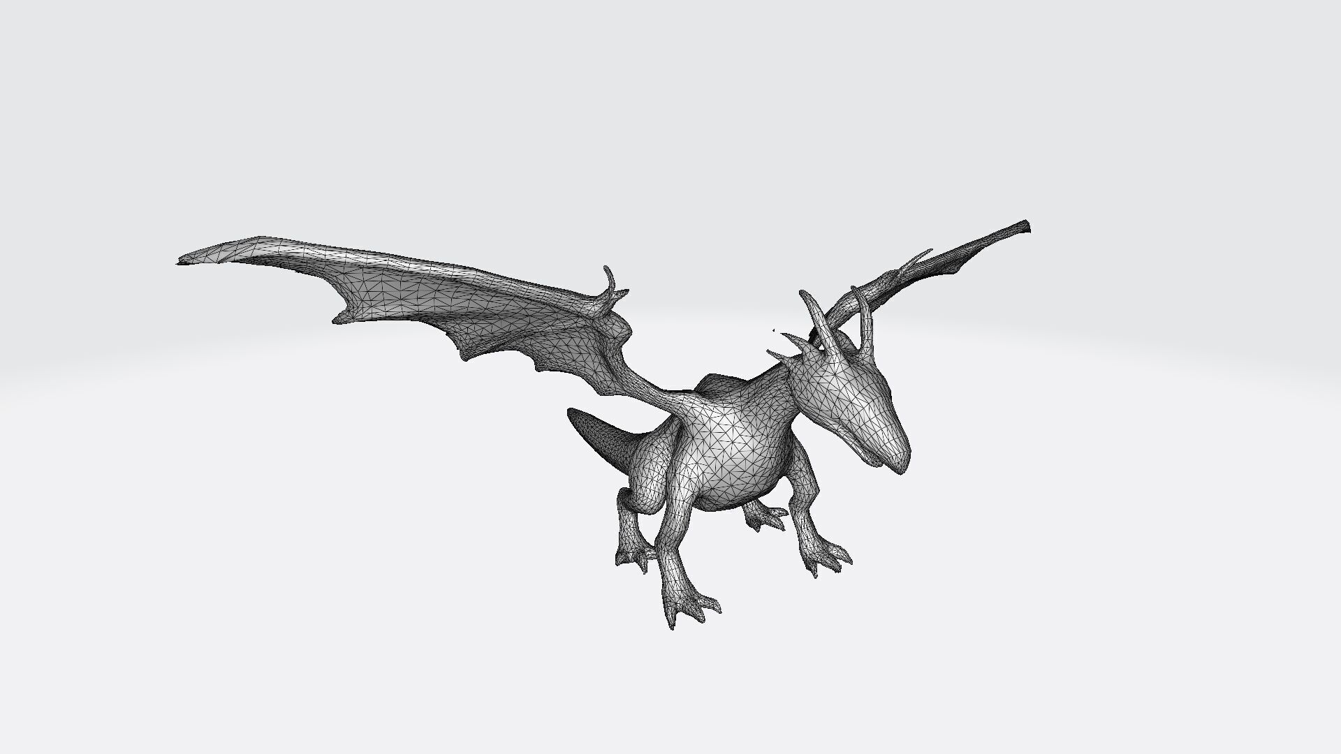 3d Render Vermithrax Dragon Carnotaurus Dinosaur 3D model_8