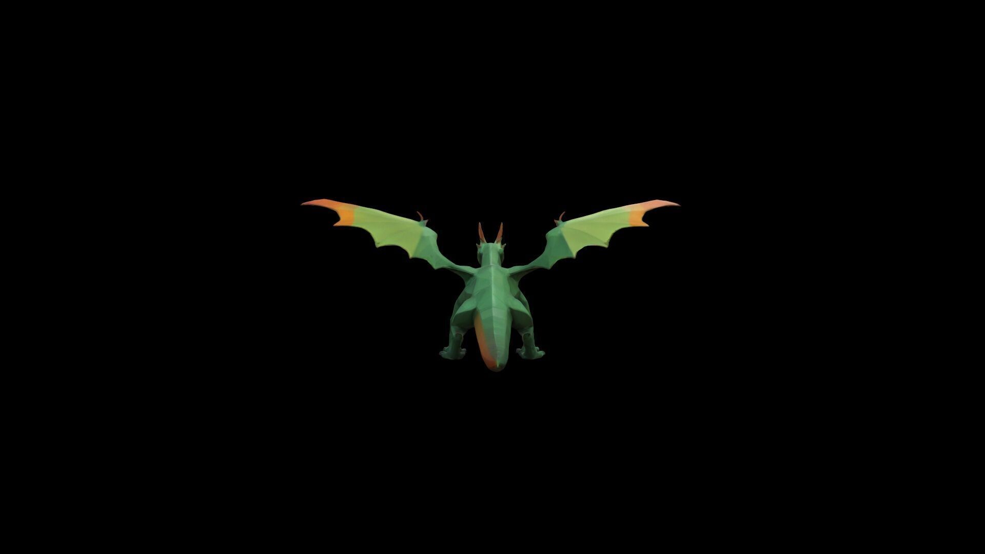 3d Render Vermithrax Dragon Carnotaurus Dinosaur 3D model_4