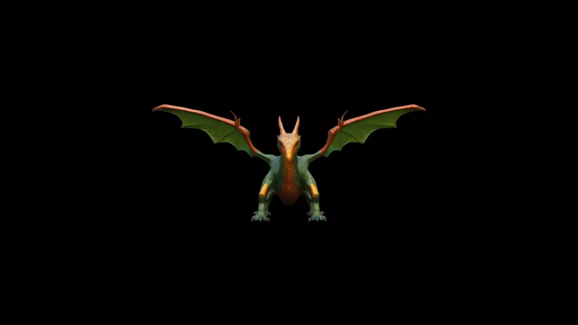 3d Render Vermithrax Dragon Carnotaurus Dinosaur 3D model_0