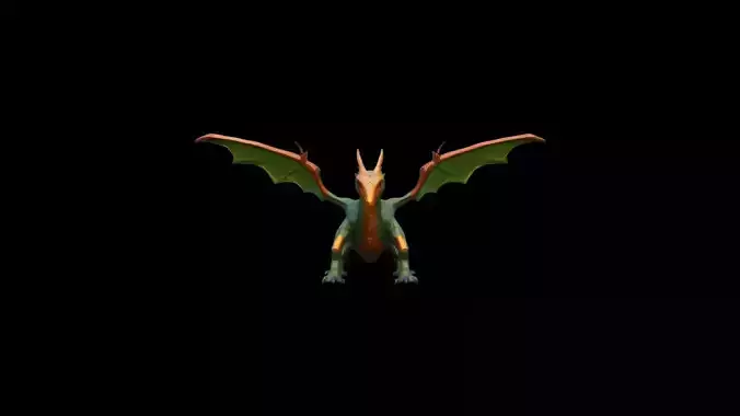 3d Render Vermithrax  Dragon Carnotaurus Dinosaur