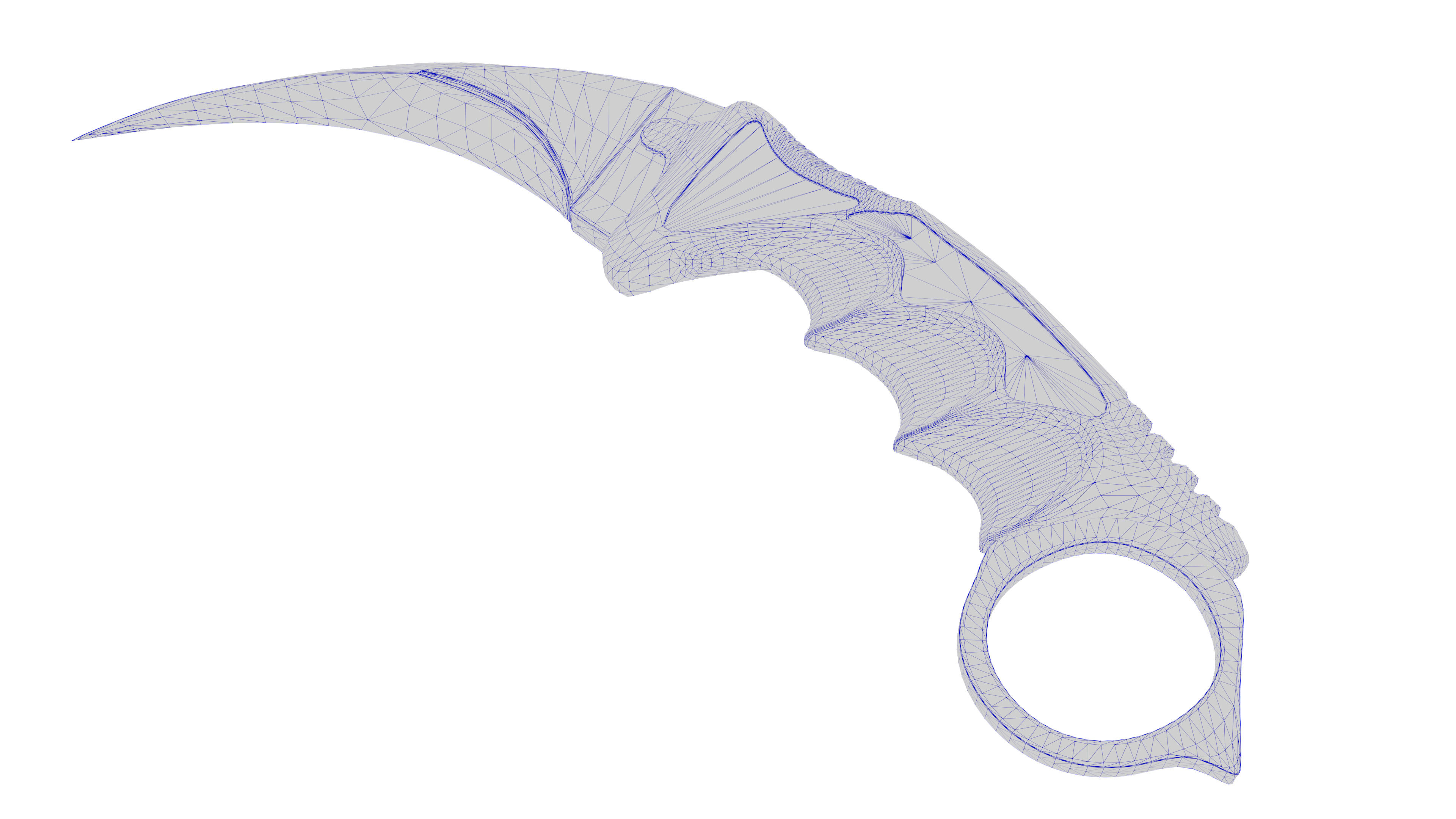 karambit knife 3D model_6