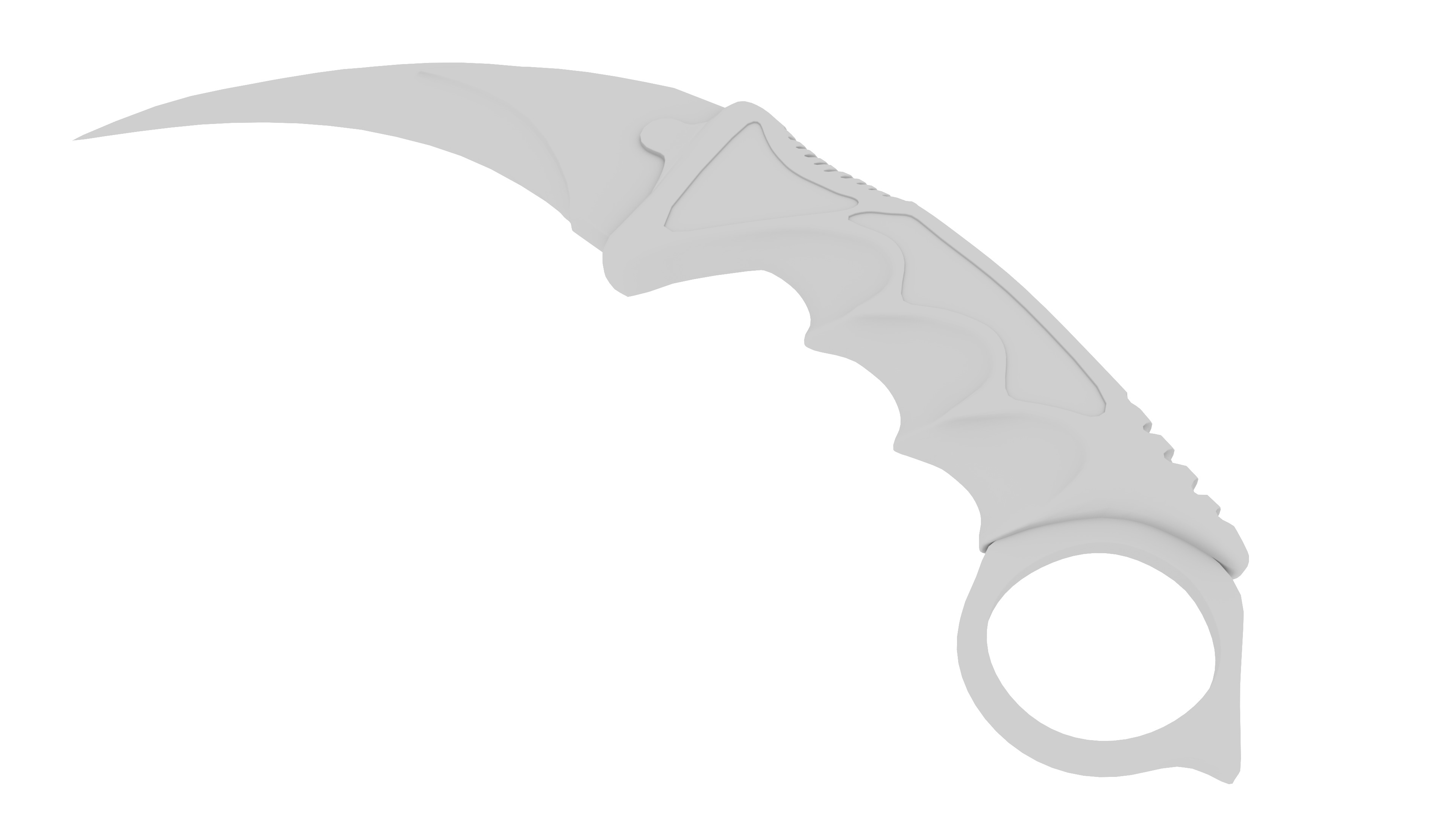 karambit knife 3D model_5