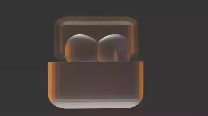 handcrafted realistic air pods 3d model
