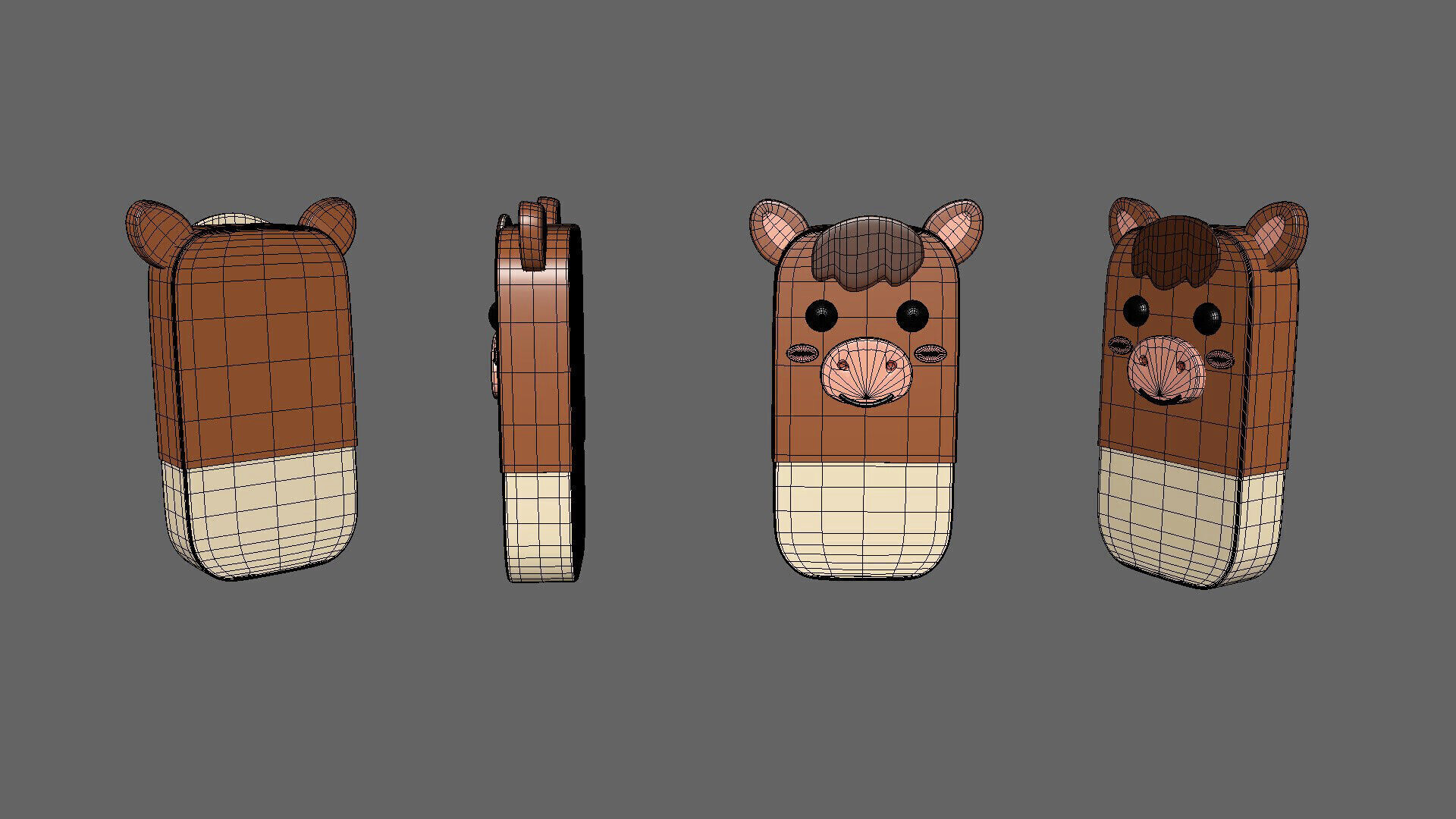 Cow Eraser  Low-poly 3D model_5