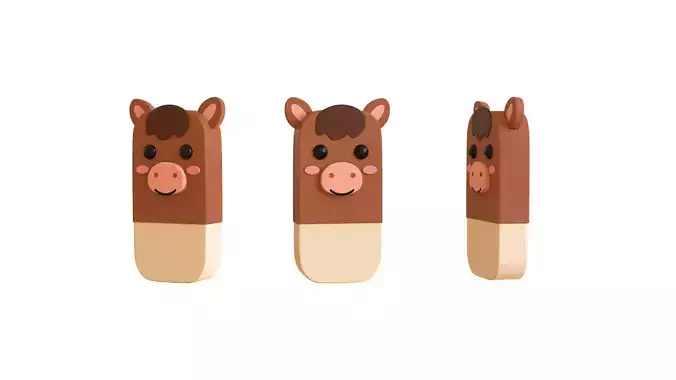 Cow Eraser  Low-poly 3D model