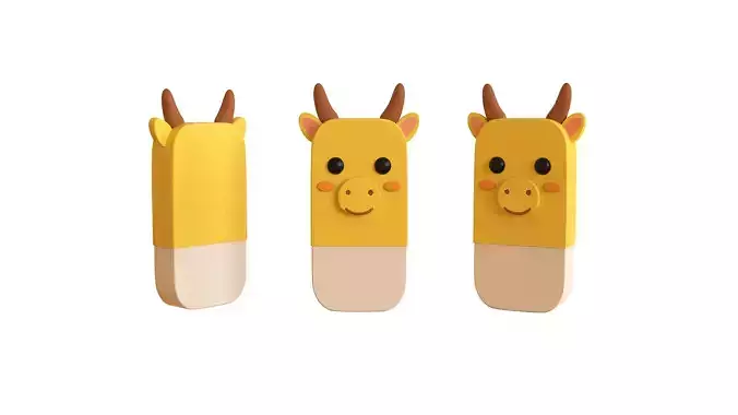 Dragon Eraser  Low-poly 3D model