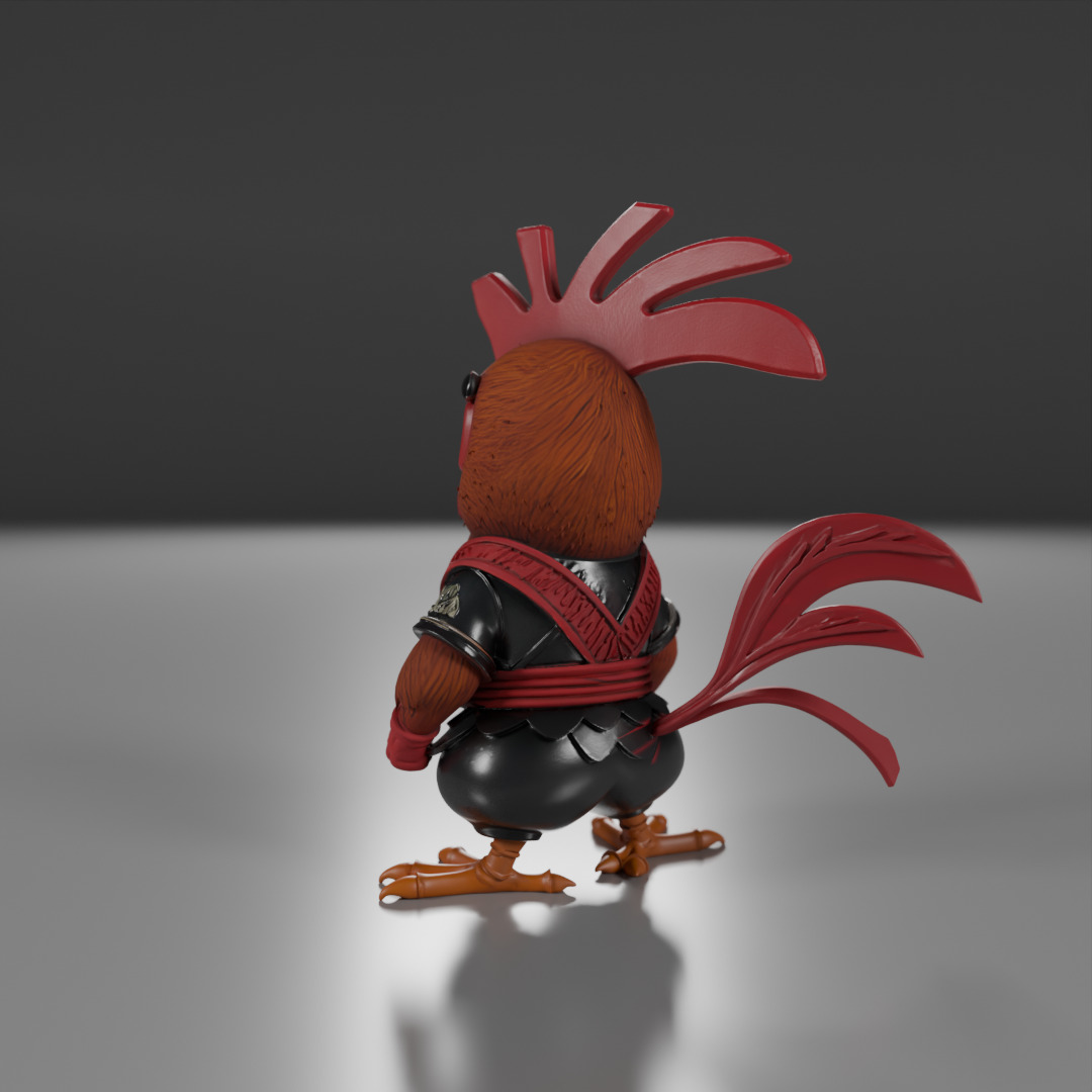 Kyodai Rooster 3D print model_16