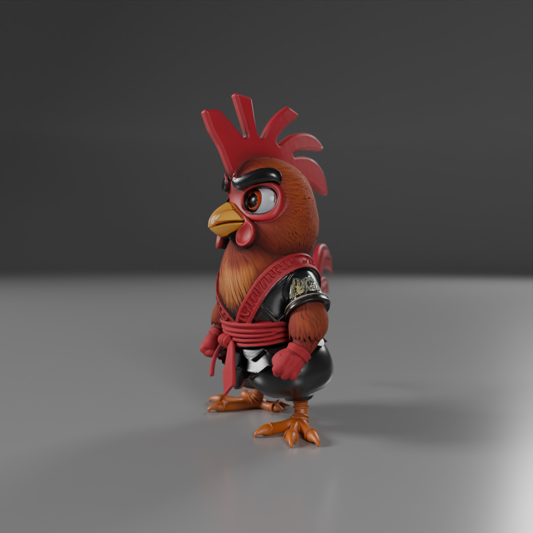 Kyodai Rooster 3D print model_15