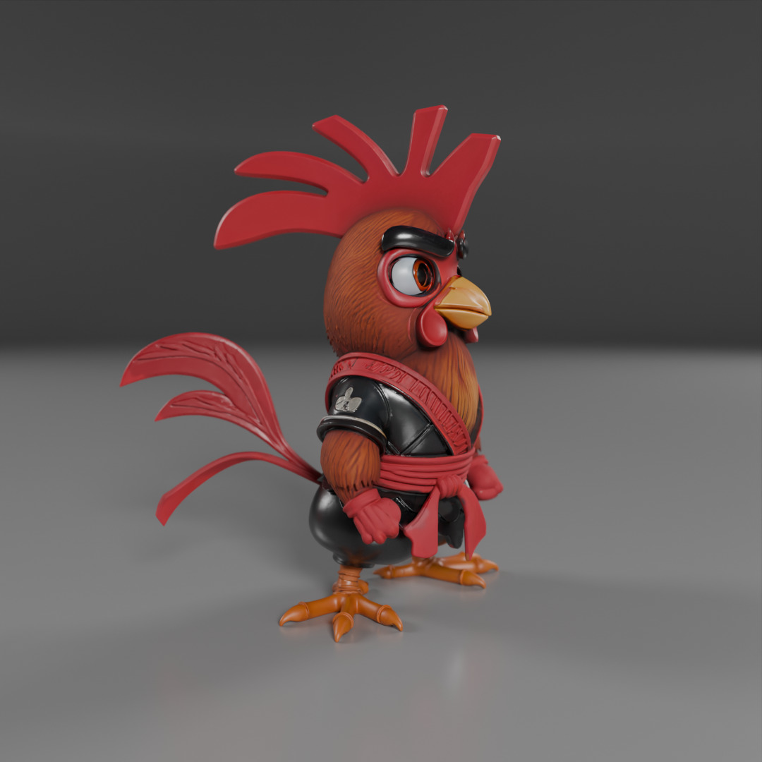 Kyodai Rooster 3D print model_14