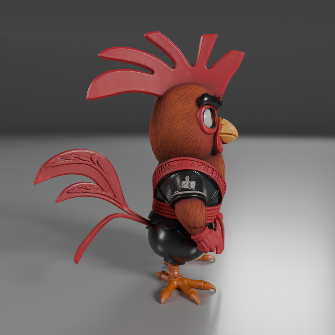 Kyodai Rooster 3D print model_12