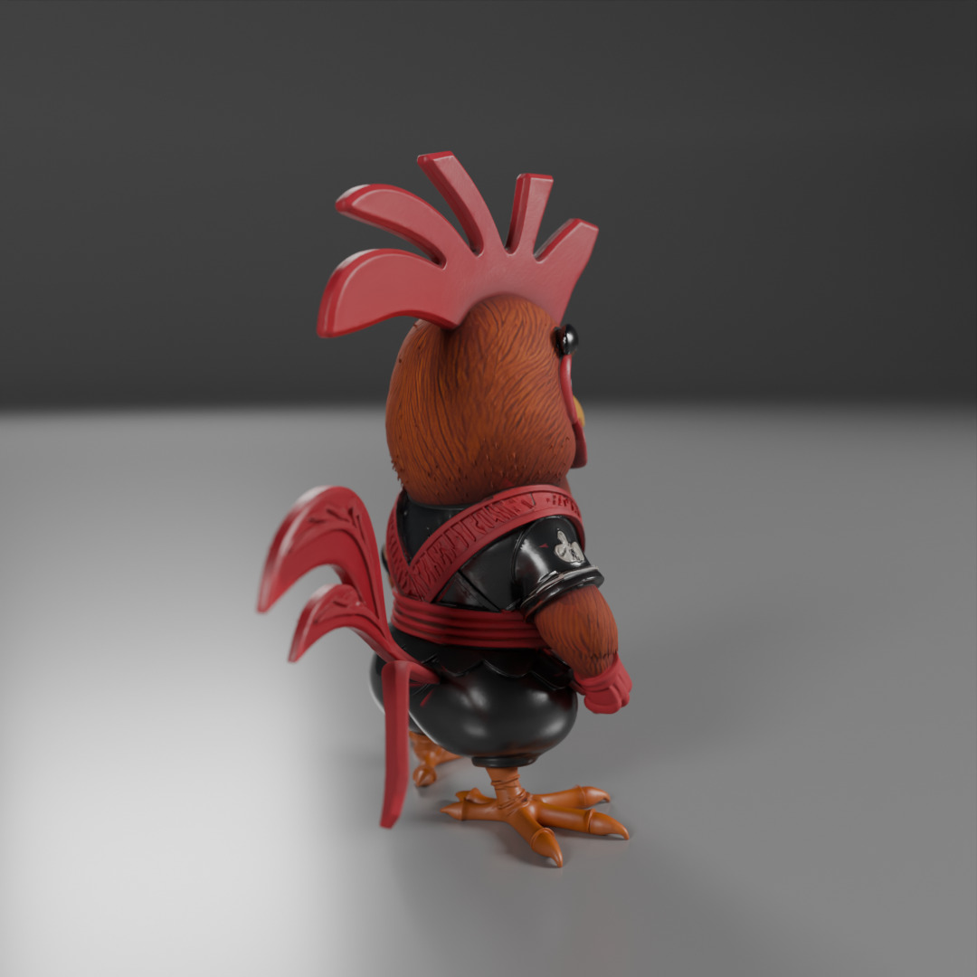 Kyodai Rooster 3D print model_17