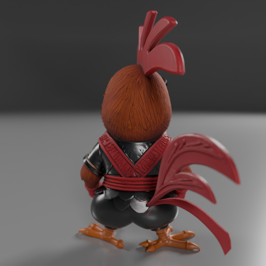 Kyodai Rooster 3D print model_11