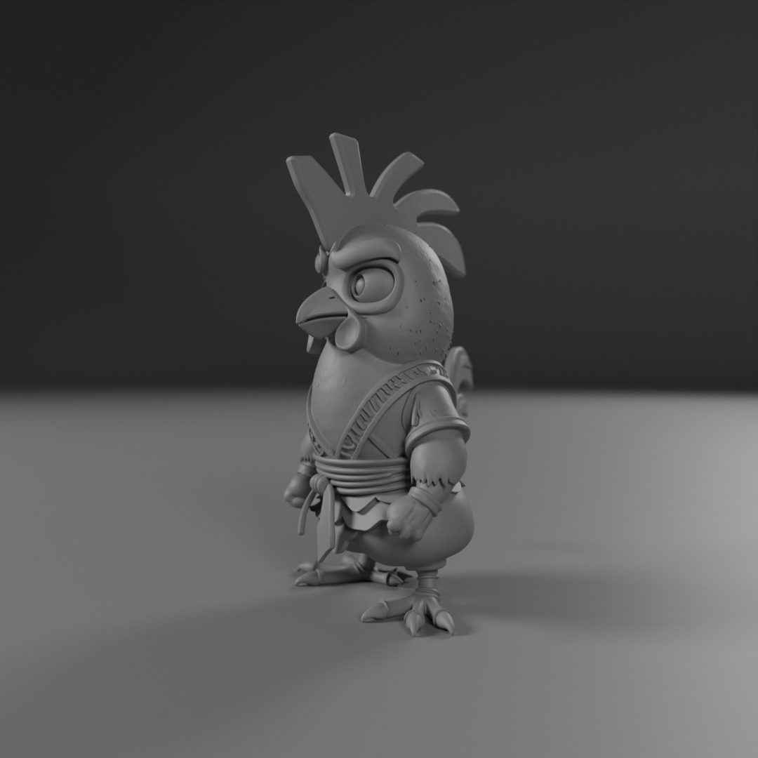 Kyodai Rooster 3D print model_5