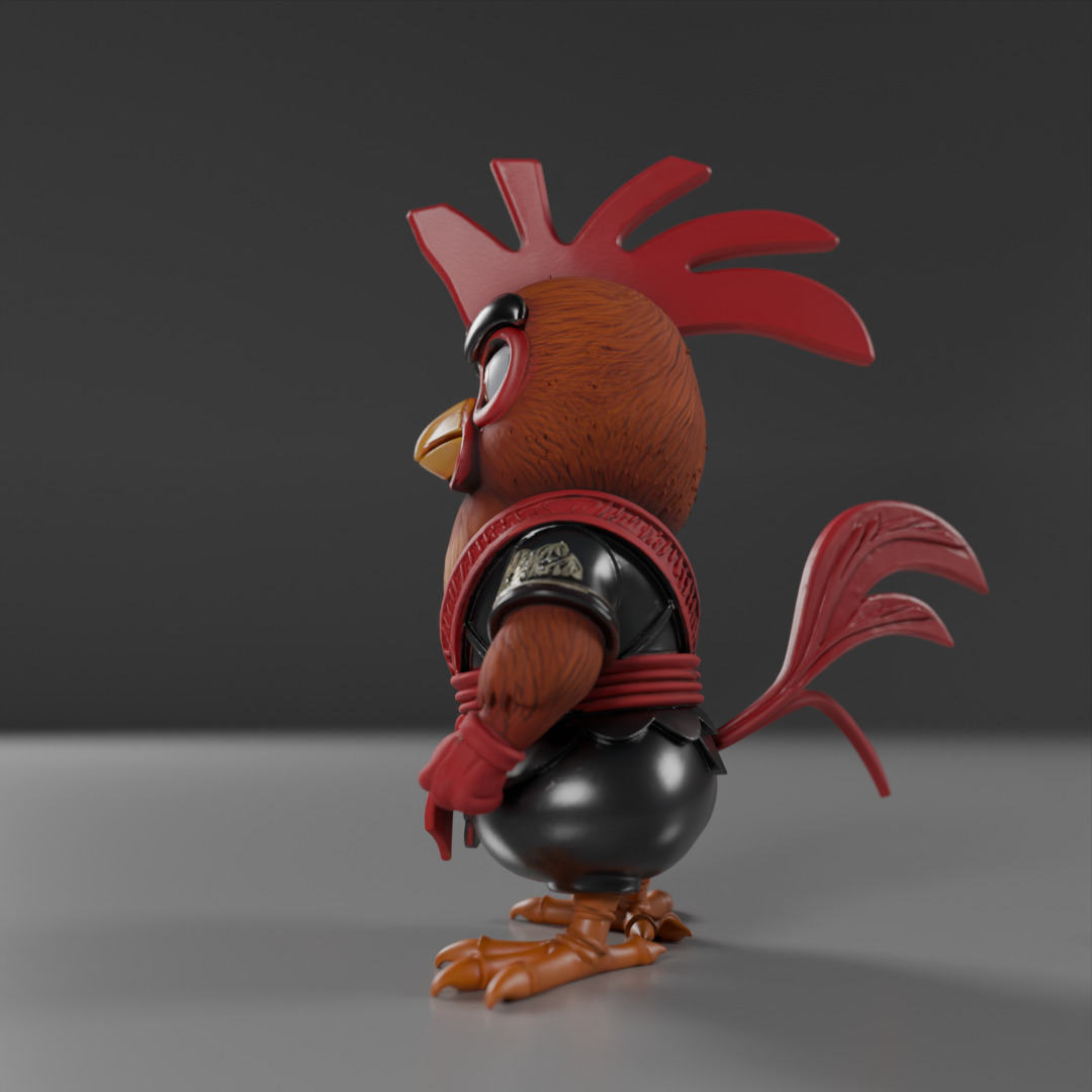 Kyodai Rooster 3D print model_19