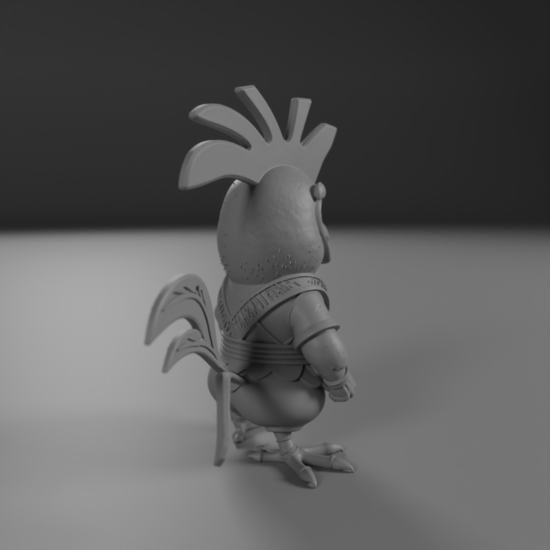 Kyodai Rooster 3D print model_7