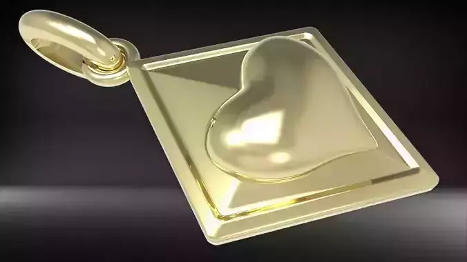 Italian Diamond Heart Pendant Necklace Charm Bracelet Jewelry