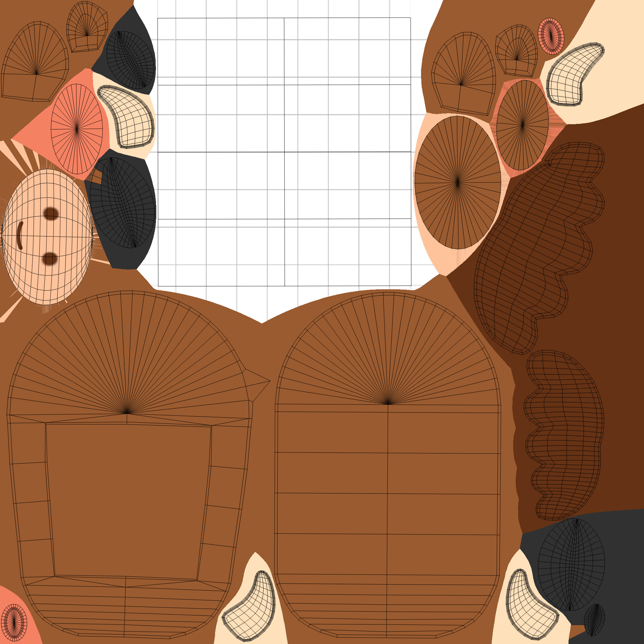 Cow Frames Low-poly 3D model_6