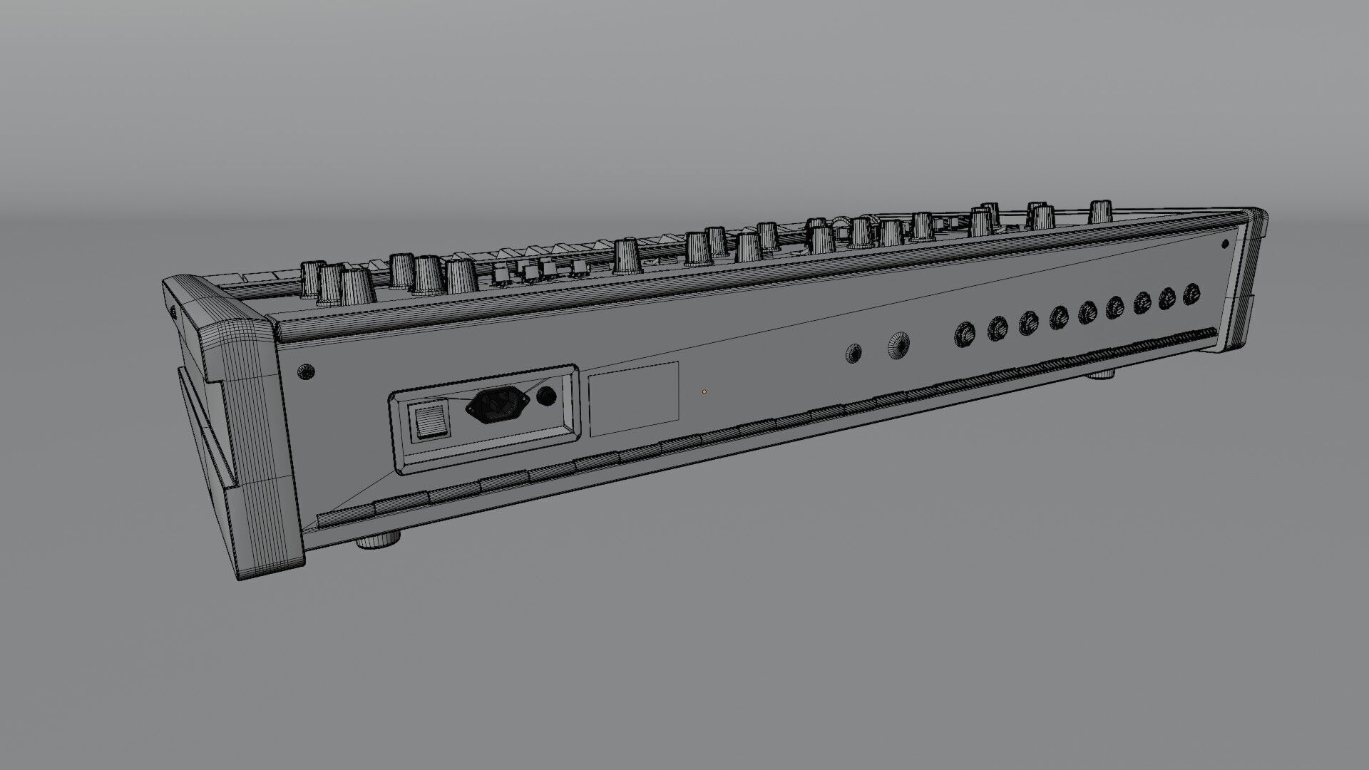 Synthesizer Crumar Spirit 3D model_9